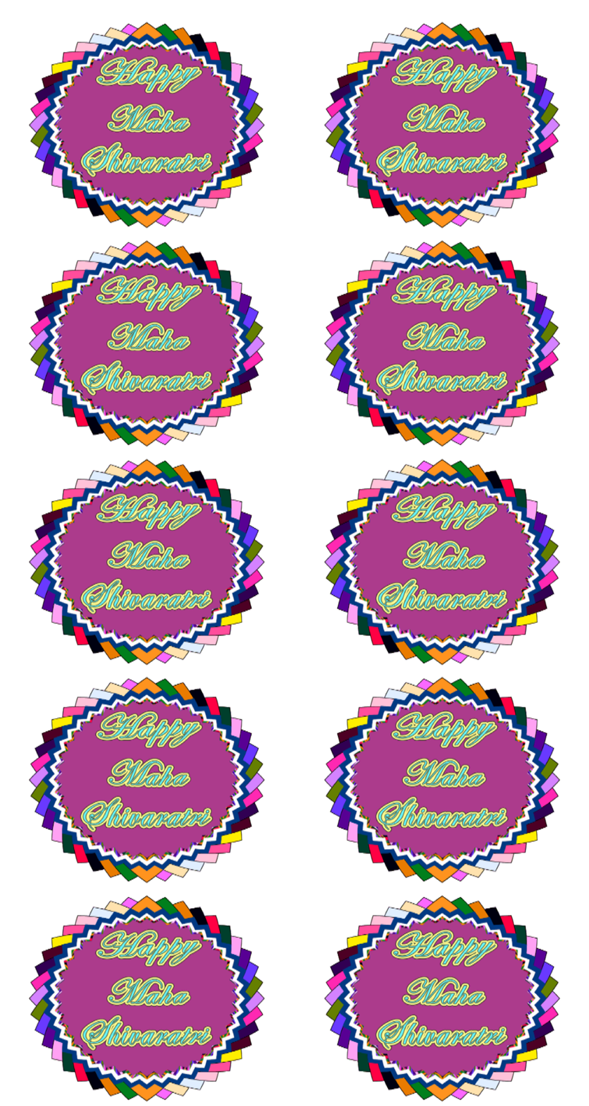 Designed Blank Labels