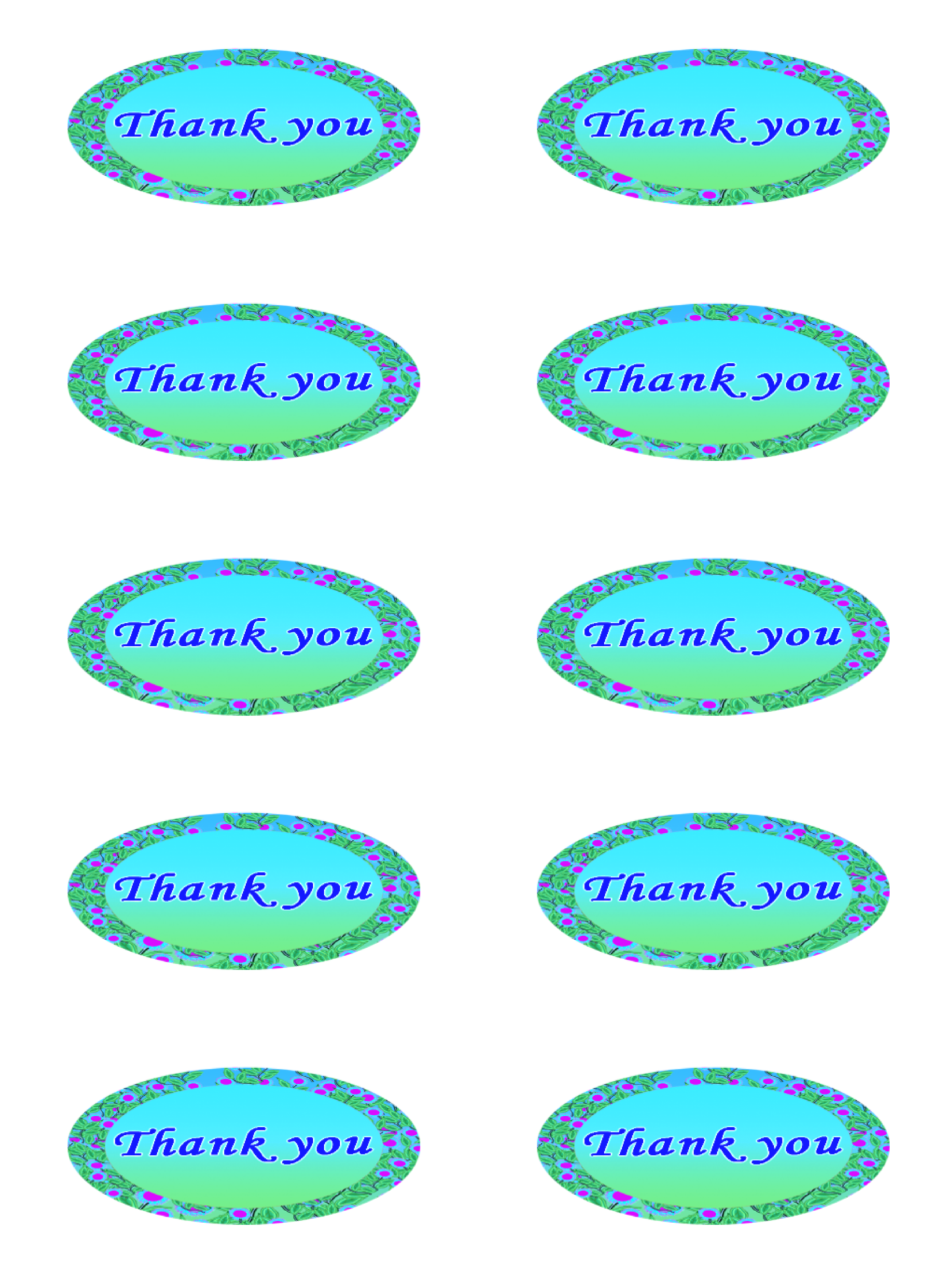 Designed Blank Labels