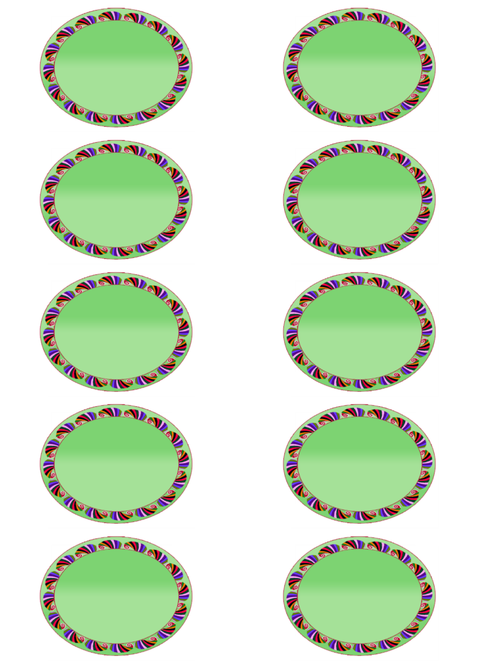 Designed Blank Labels