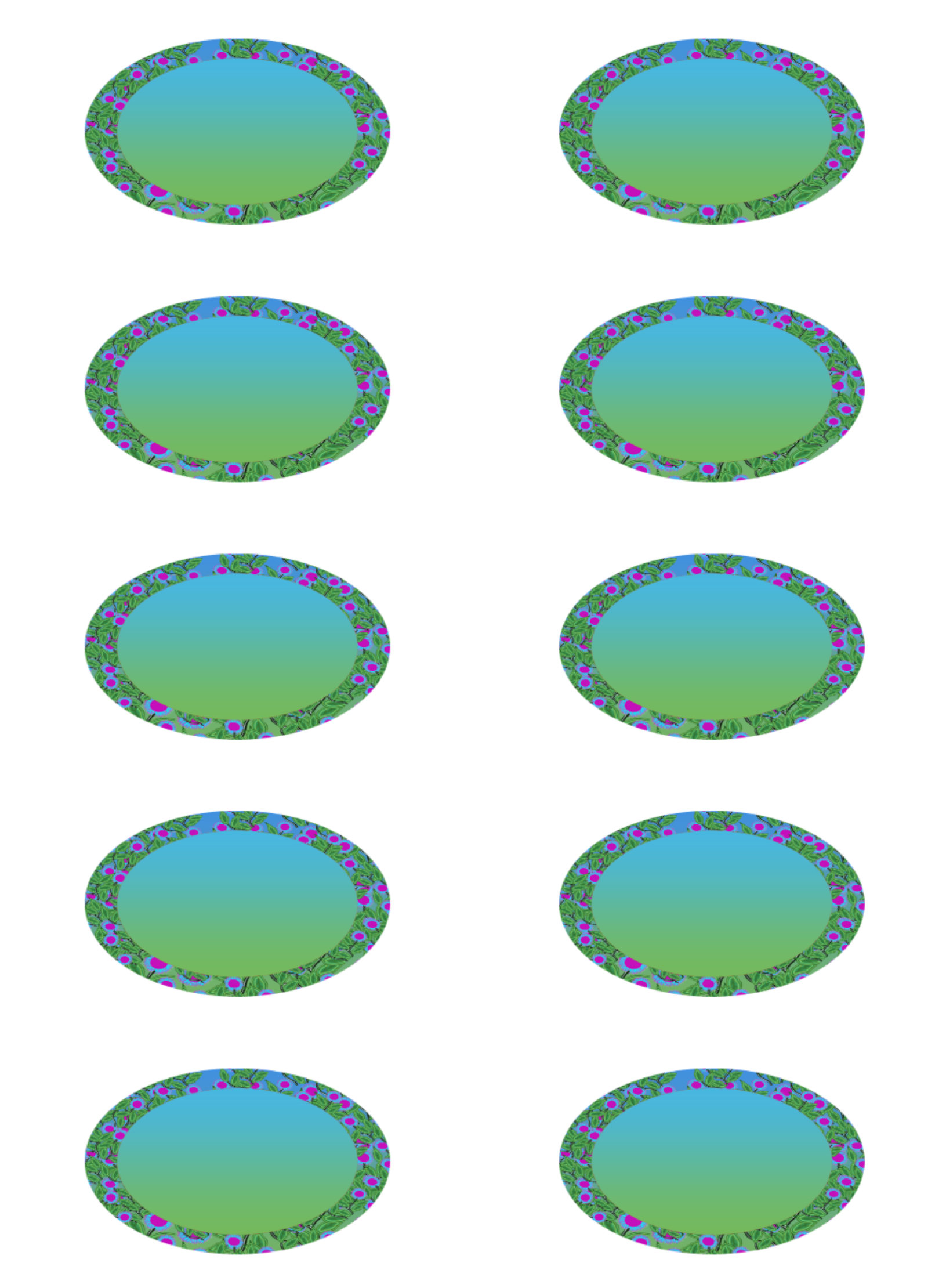 Designed Blank Labels