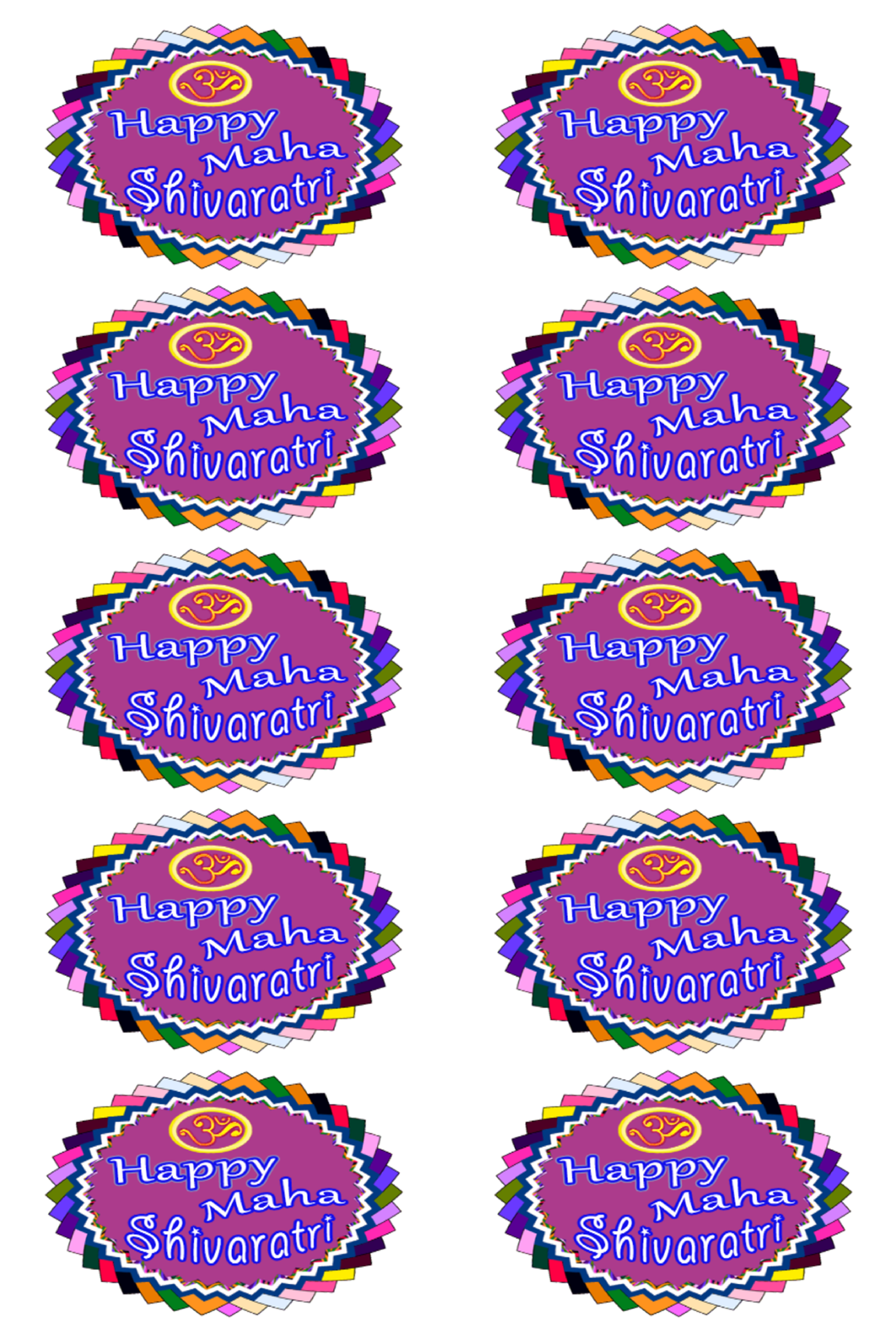 Designed Blank Labels